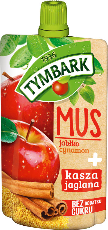 TYMBARK 100 g mousse apple-cinnamon-millet groats