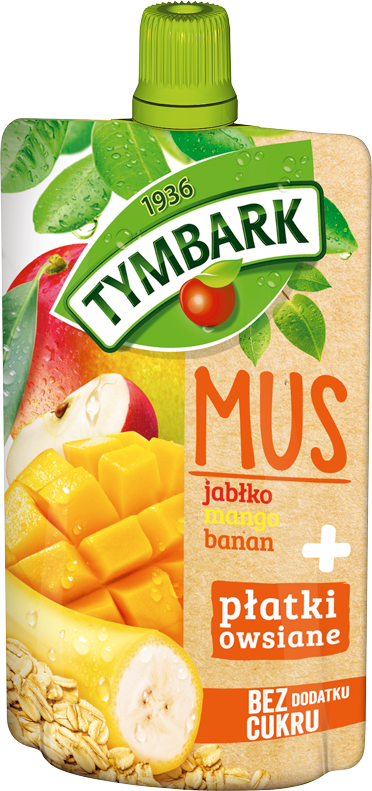TYMBARK 100 g mousse apple-mango-banana-oat flakes