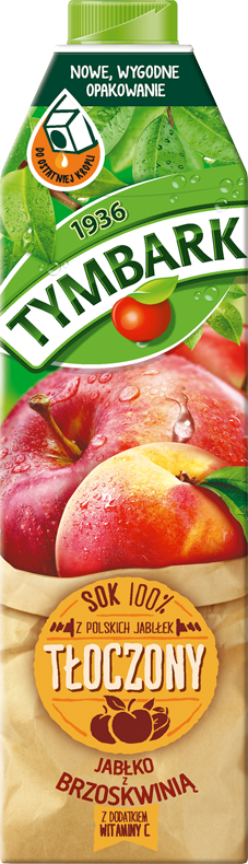 TYMBARK 1 L apple-peach NFC juice 100%