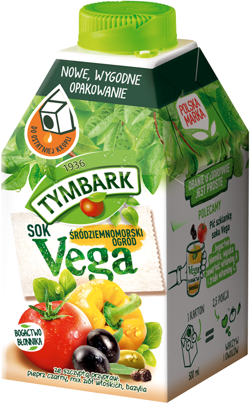 TYMBARK 500 ml VEGA juice Mediterranean Garden