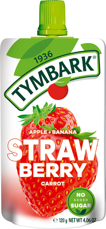 TYMBARK 120 g mousse strawberry apple banana carrot