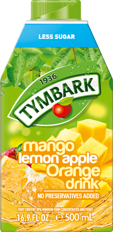 Multifruit drink: mango, apple, orange, lemon drink