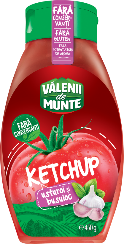 KETCHUP GARLIC AND BASIL 450 g
