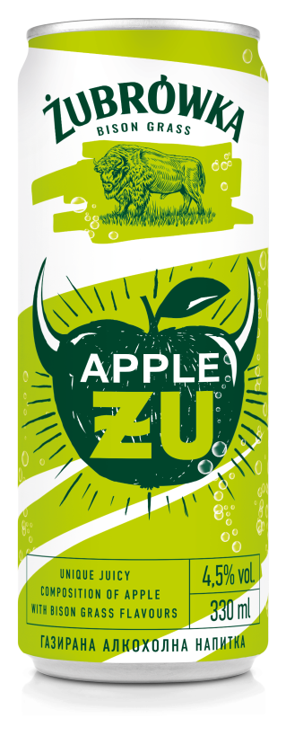 Żubrówka Apple ZU 330ml can