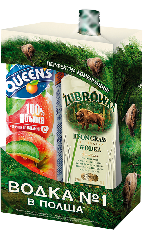 Żubrówka 1,7 l apple juice + vodka Żubrówka Bison Grass